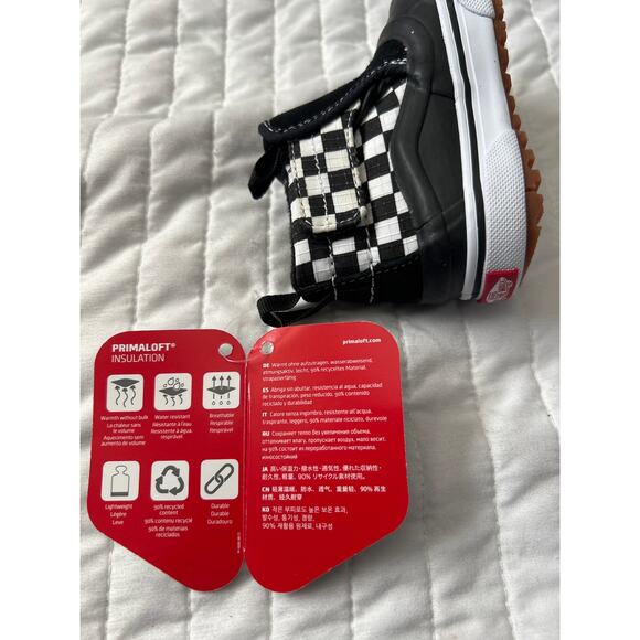 Vans Toddler Checkerboard Winter Boots – Primaloft – Size 4 – NWT - Picture 4 of 7